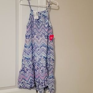 Blue/pink/white light weight dress